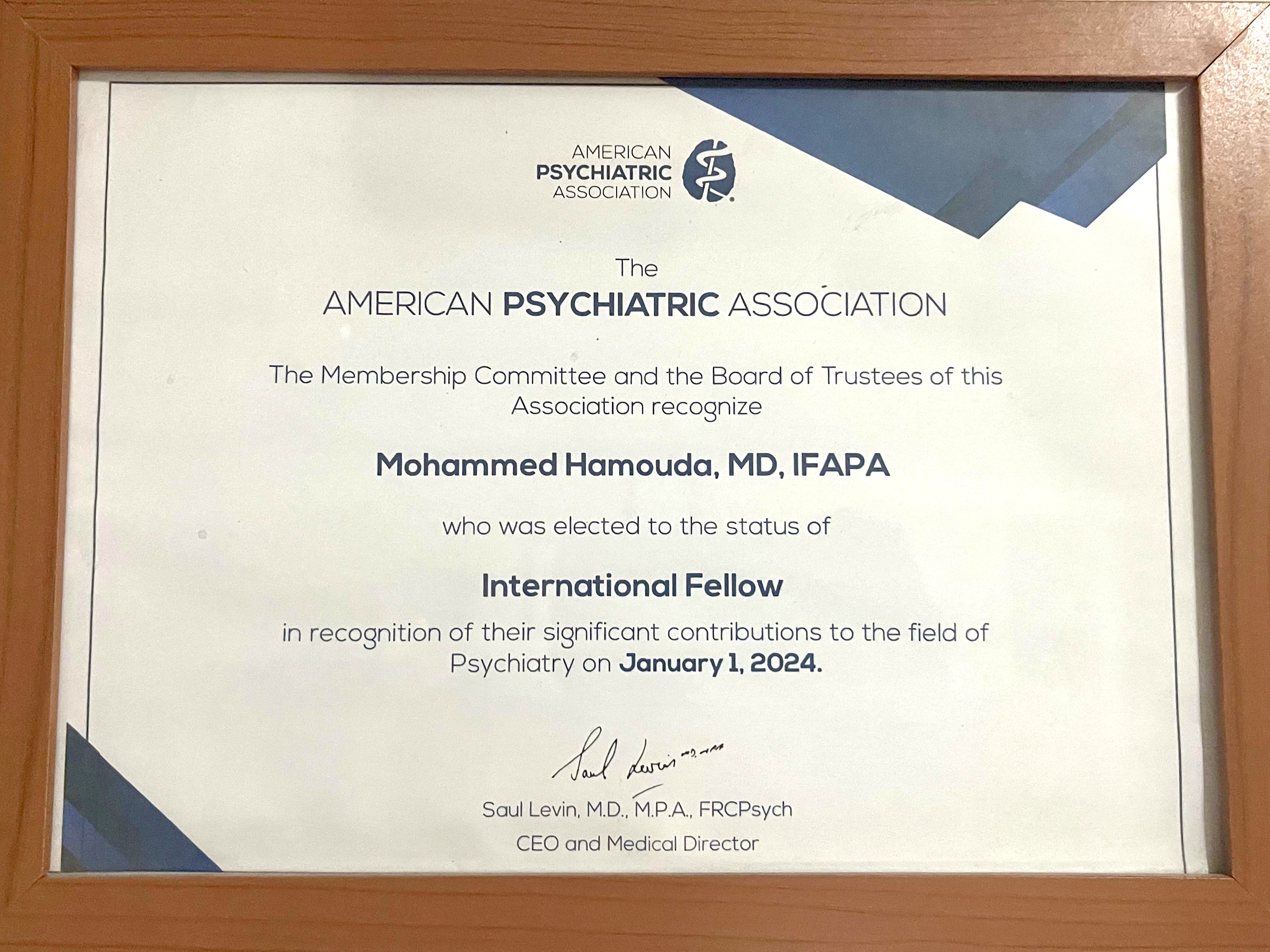 زمالة الجمعية الأمريكية للطب النفسي