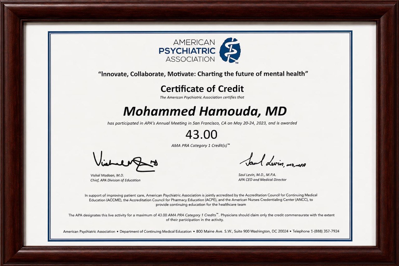 شهادة اعتماد (تعليم طبي مستمر) في مؤتمر: من الوقاية إلى التعافي: مواجهة الإدمان. | Certificate of Credit: Confronting Addiction from Prevention to Recovery.